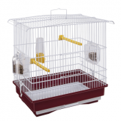 Оборудвана клетка за птици CAGE GIUSY WHITE 39х26х37см.